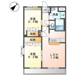 カーサ愛　２番館の物件間取画像